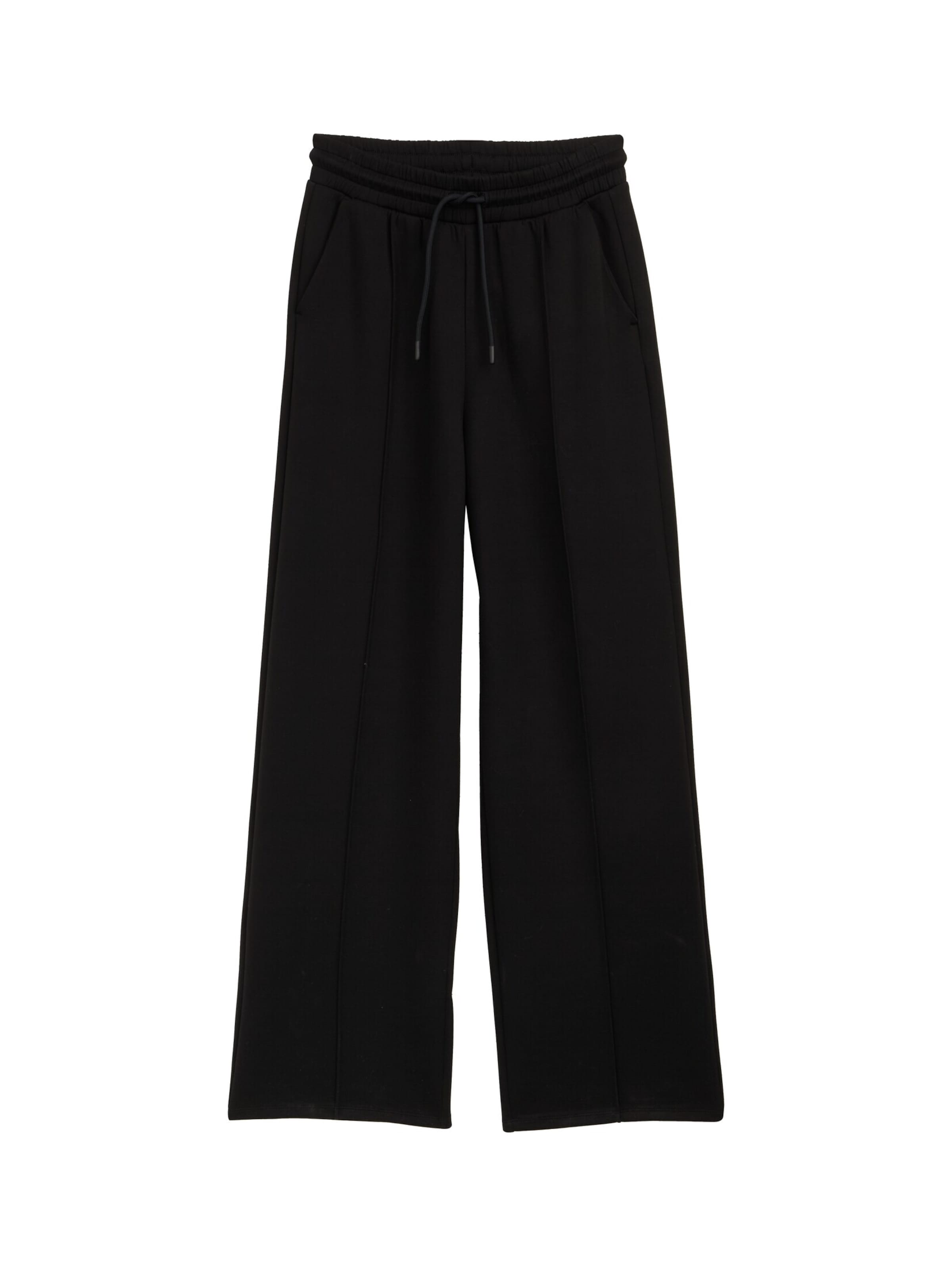 TOM TAILOR DENIM Regular Pants in Black: front