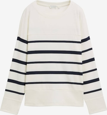 T-shirt TOM TAILOR en blanc : devant