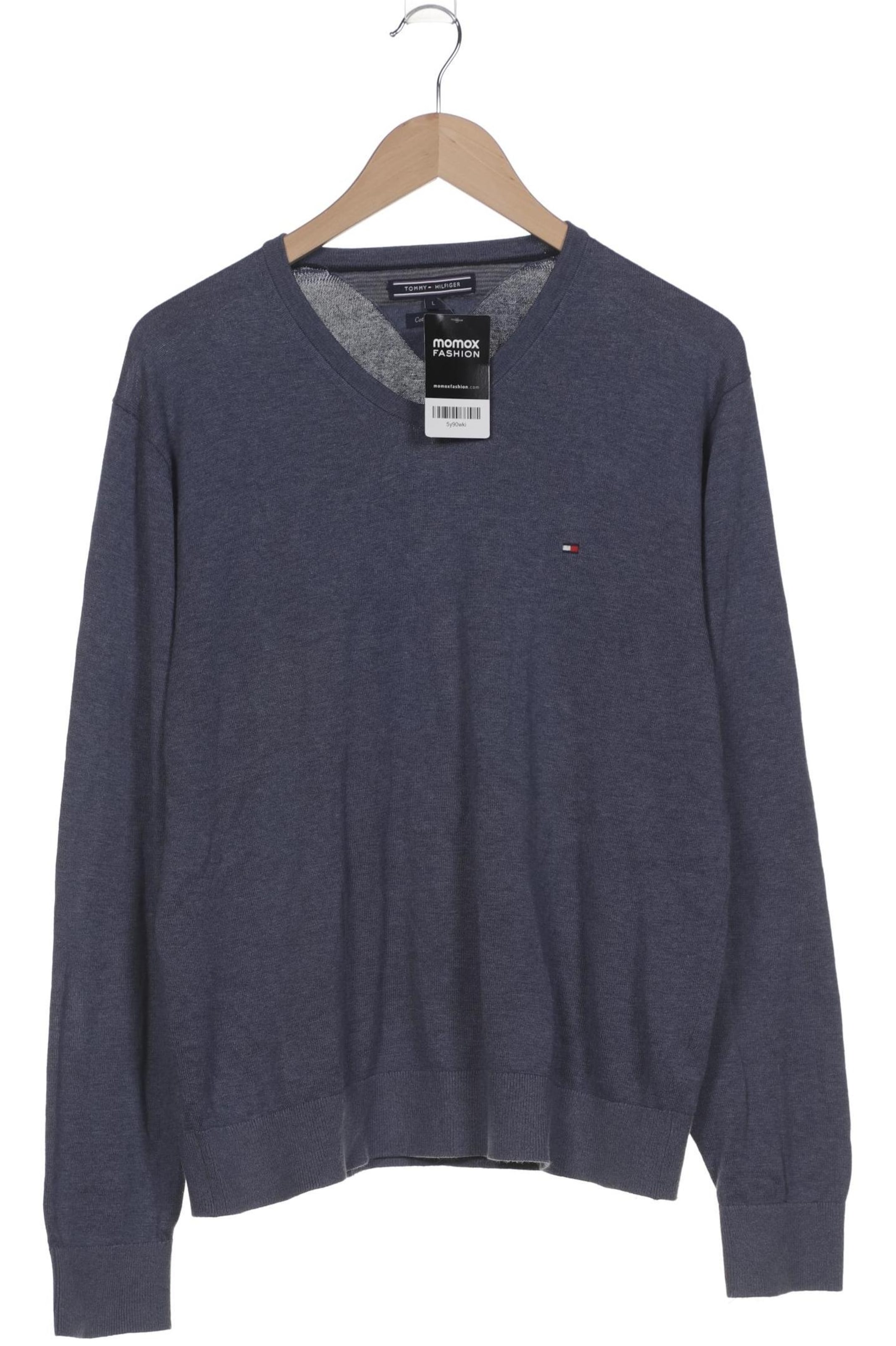 TOMMY HILFIGER Pullover L in Blau: Vorderseite