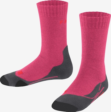 FALKE Athletic Socks 'TK2' in Pink: front