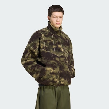 ADIDAS ORIGINALS Fleece jas in Groen: voorkant