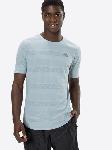 new balance Functioneel shirt in Blauw: voorkant