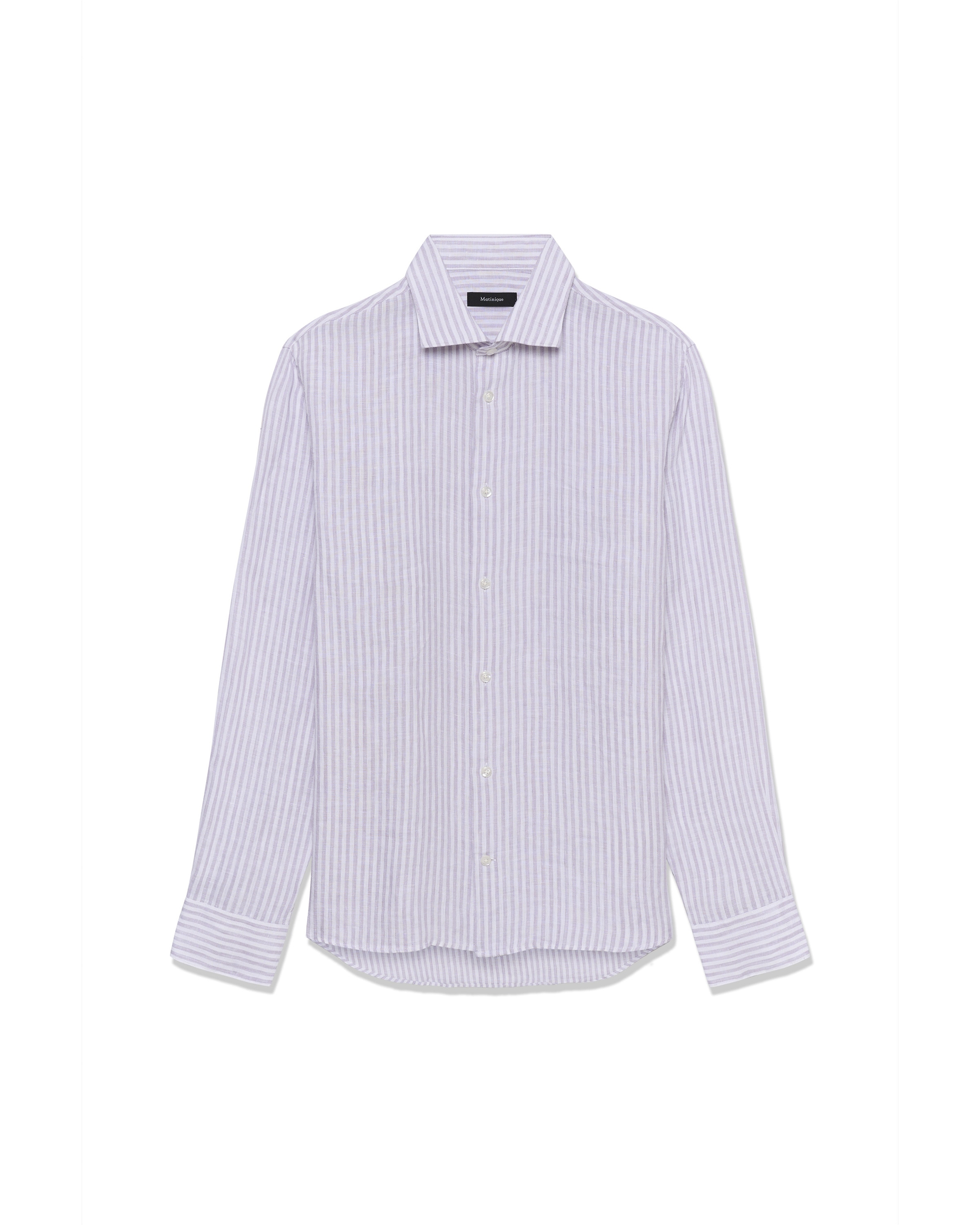 Matinique Button Up Shirt 'Marc' in Purple: front