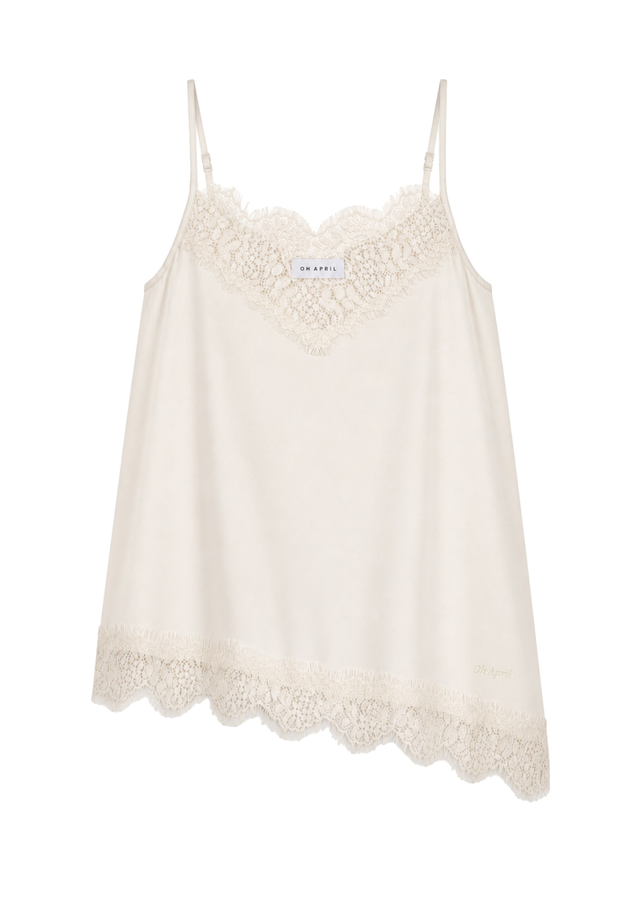 OH APRIL Top 'Tami' in White: front