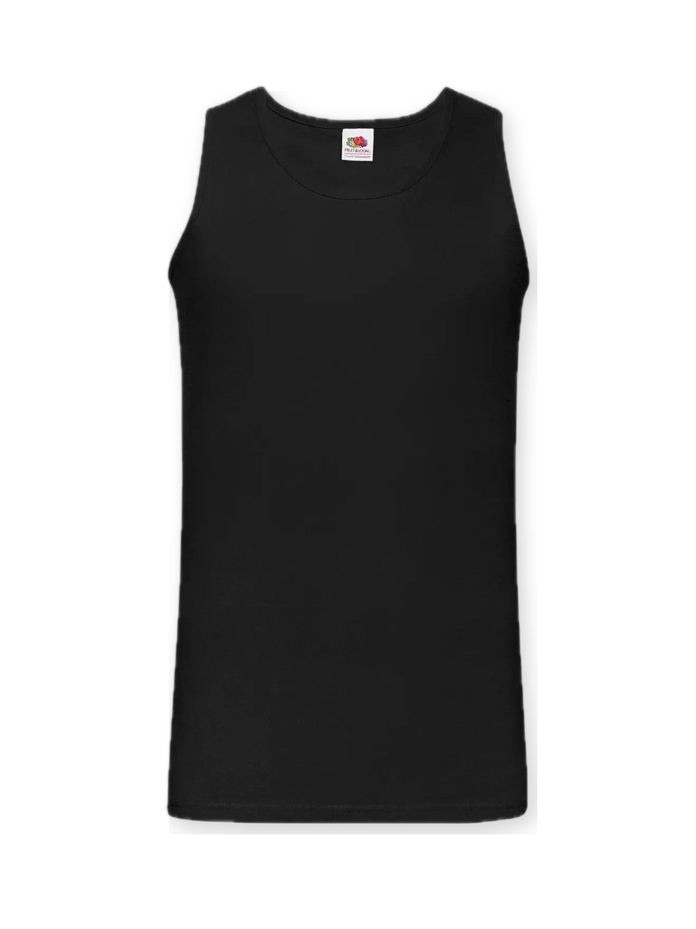Maglietta intima di FRUIT OF THE LOOM in nero: frontale