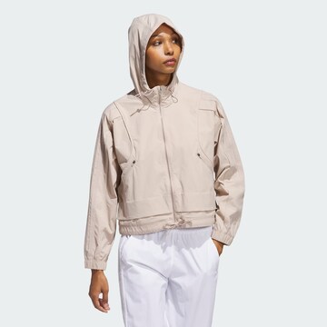 ADIDAS PERFORMANCE Sweatjacke in Braun: Vorderseite