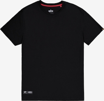 ALPHA INDUSTRIES Shirt in Black: front