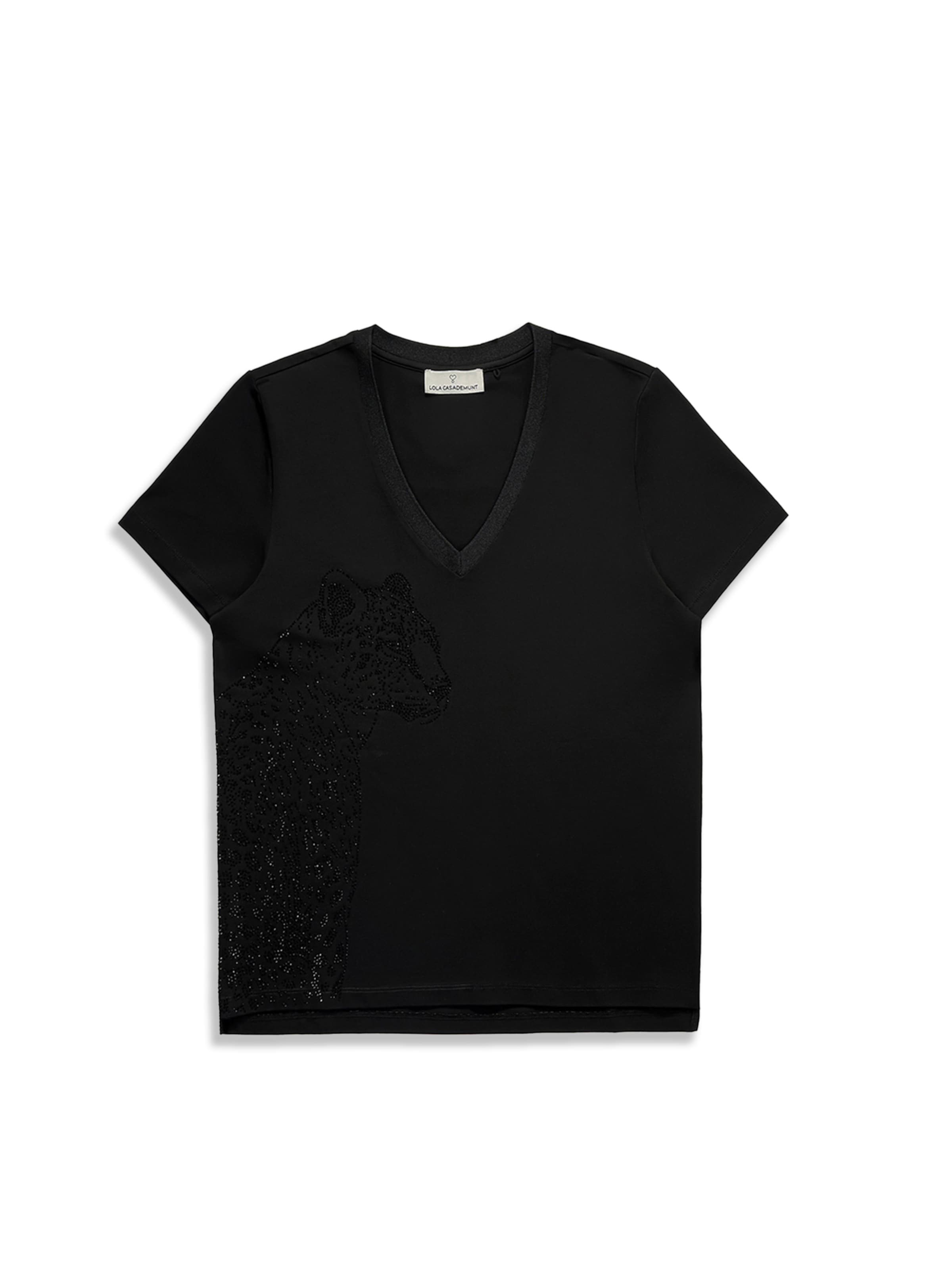 Lola Casademunt T-shirt en noir, Vue avec produit