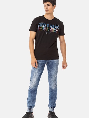 T-Shirt 'CT717' CIPO & BAXX en noir