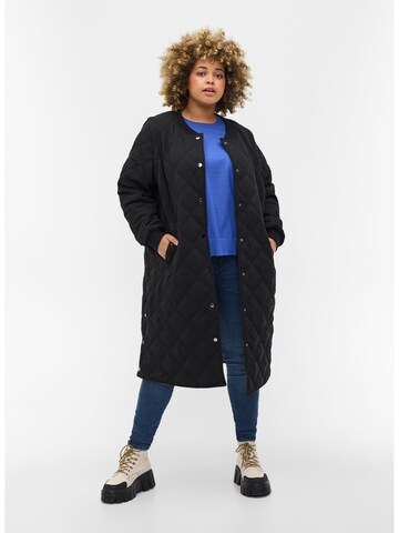 Zizzi Between-Season Jacket 'MWEDNESDAY' in Black