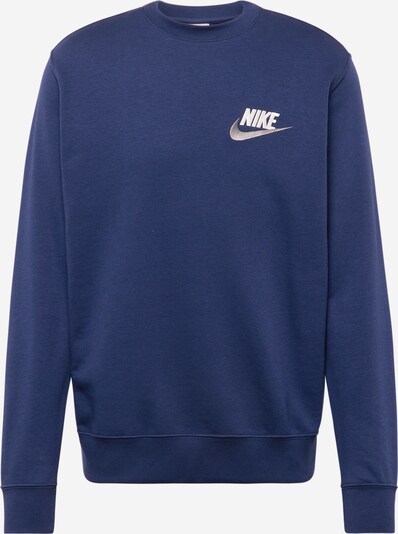 Nike Sportswear Суичър в тъмносиньо / сребърно сиво / бяло, Преглед на продукта