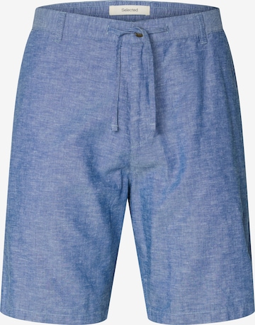 Pantalon chino 'SLHSUN' SELECTED en bleu : devant