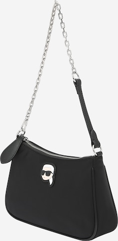 Karl Lagerfeld - Mala de ombro em preto: frente