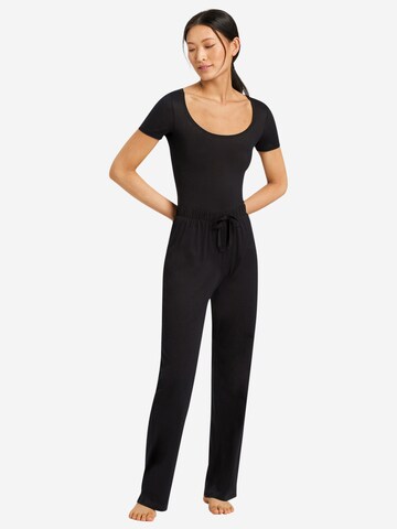 Hanro Pajama Pants 'Cotton Deluxe' in Black