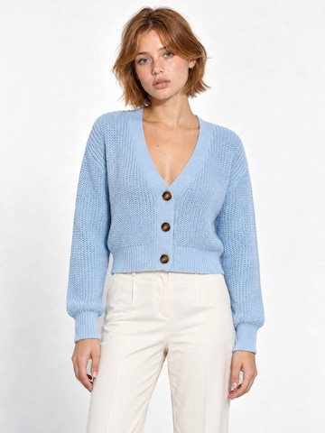 RYVAN Knit cardigan 'Strickjacken' in Blue: front