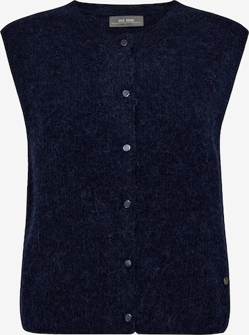 MOS MOSH Strickweste 'MMAlmine' in Blau: Vorderseite