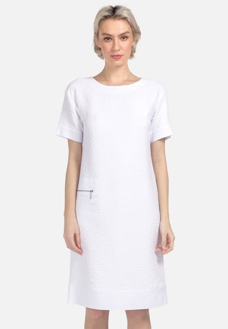 HELMIDGE Jerseykleid in Weiß: front