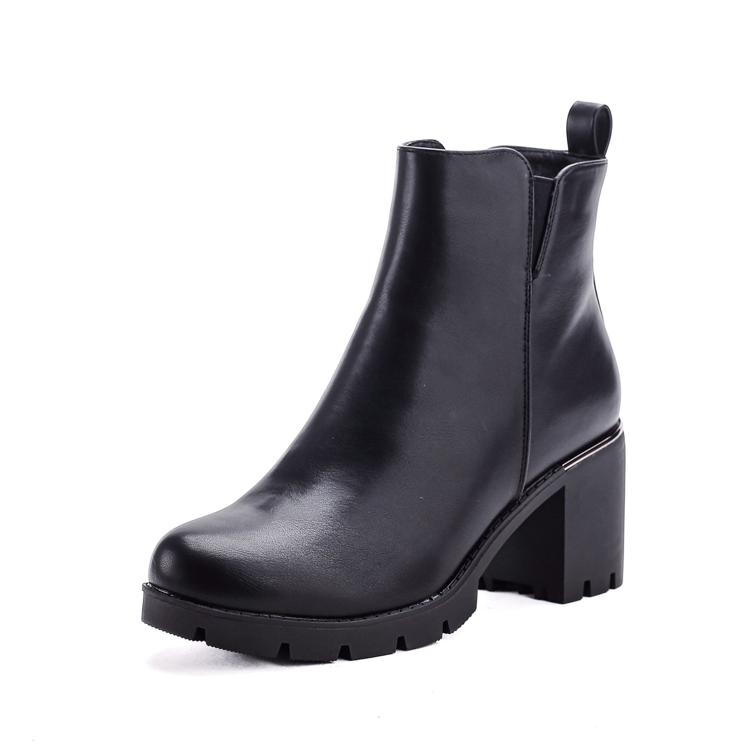 Bottines Elara en noir : devant