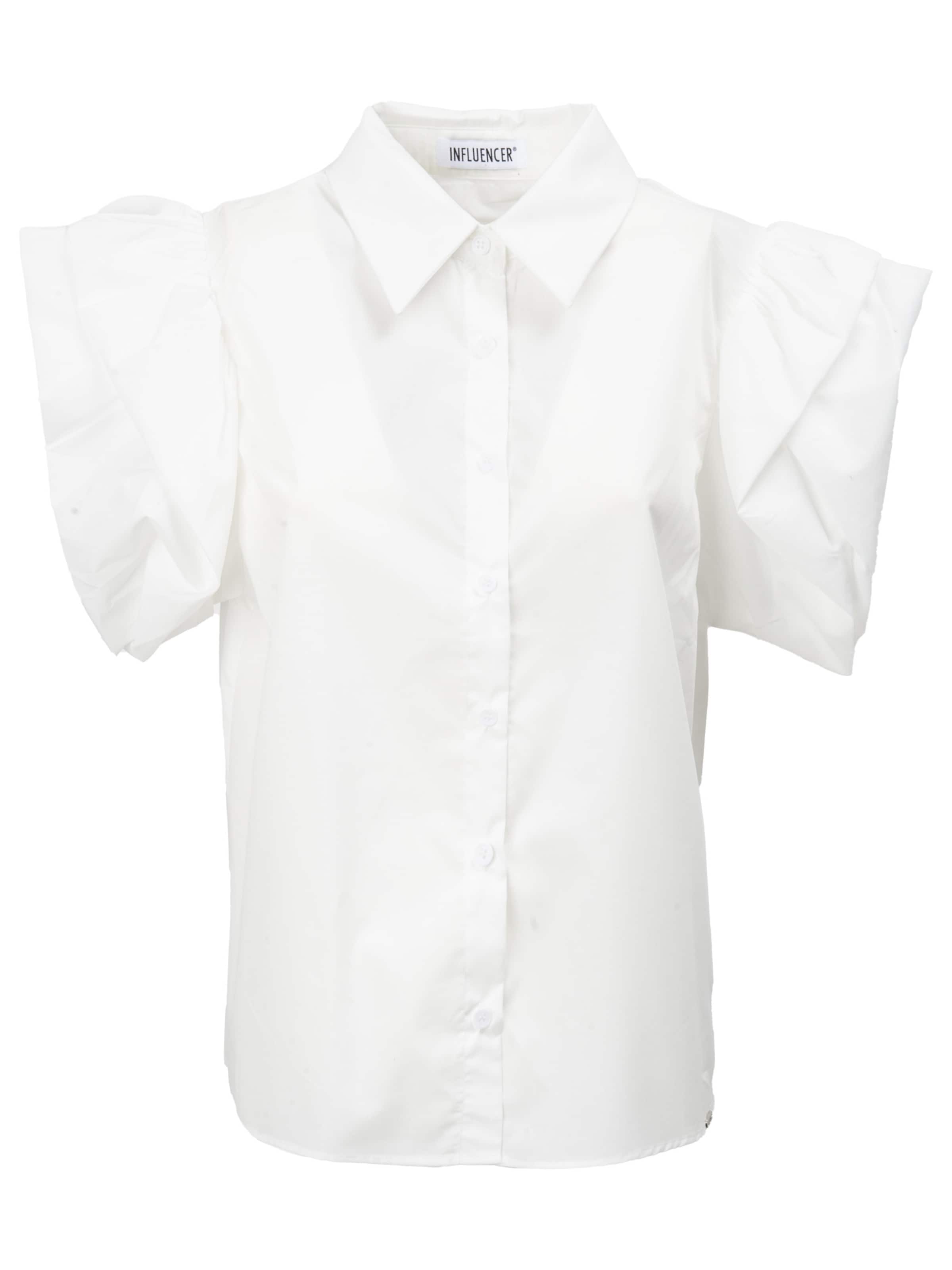 Influencer Blus i vit: framsida