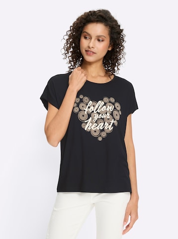 heine Shirt in Zwart: voorkant