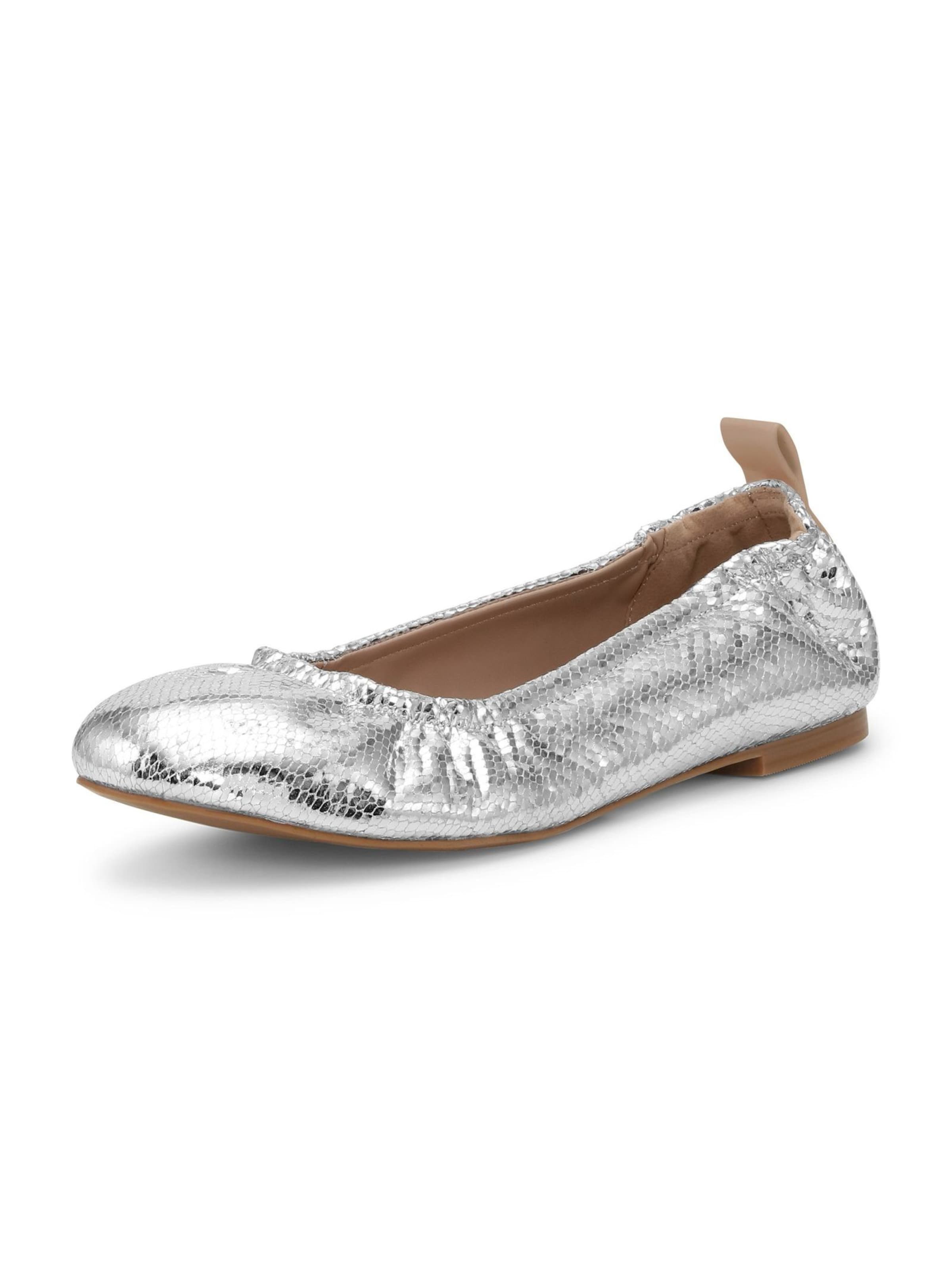 ILSE JACOBSEN Ballet Flats 'Panora01' in Silver, Item view