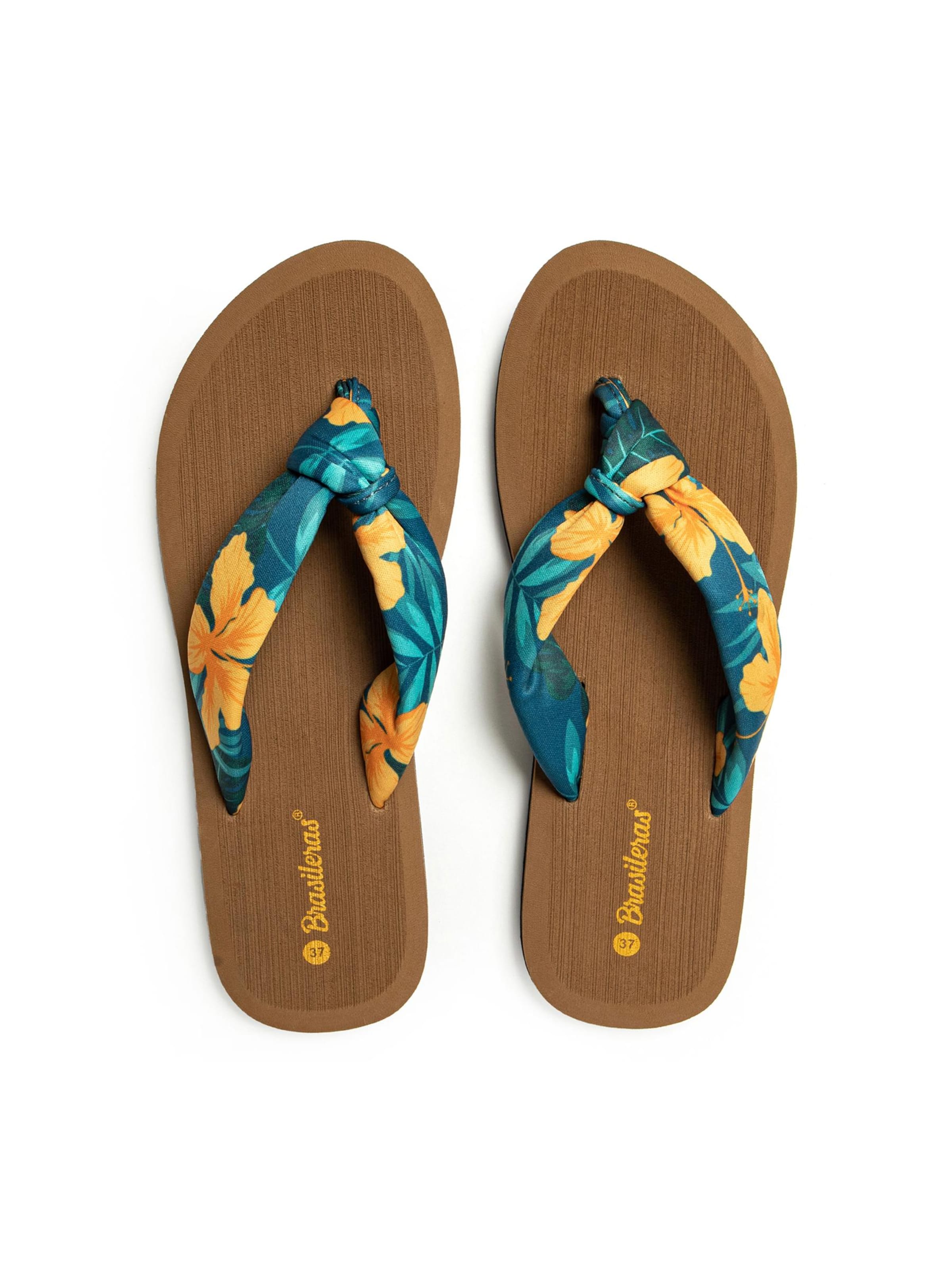 Brasileras Strand-/badschoen 'Hibiscus Nudo' in Groen