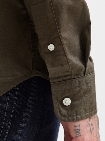 Jack & Jones Premium Slim fit Button Up Shirt 'JPRBLUBROOK' in Green