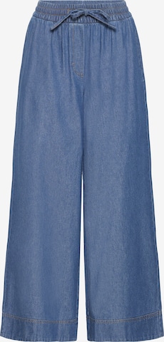 ICHI Wide Leg Jeans in Blau: Vorderseite