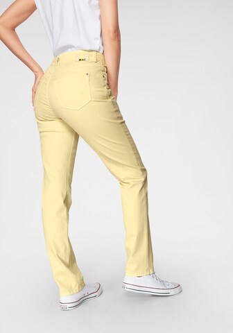 MAC Slimfit Jeans 'Angela New' in Gelb