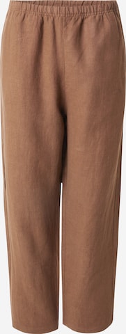 WEEKDAY Loose fit Trousers 'Seth' in Brown: front