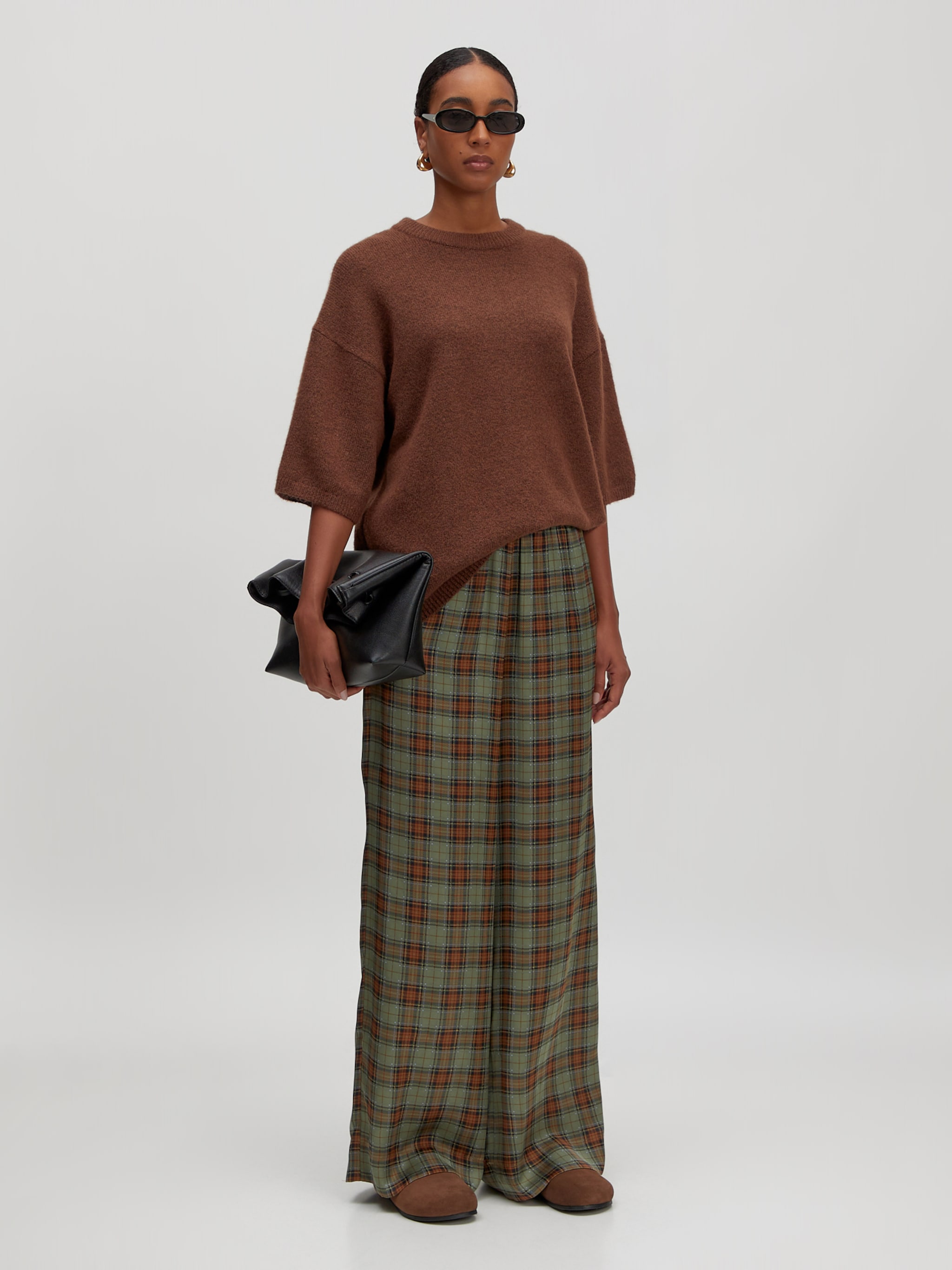 EDITED Produkte Pullover 'Kristine Wool' braun