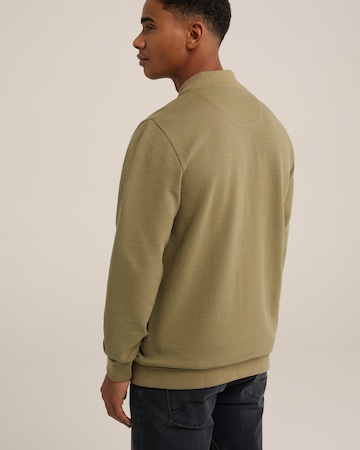 WE Fashion - Sudadera con cremallera en verde