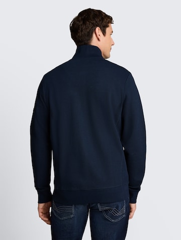 TOM TAILOR Zip-Up Hoodie in Blue