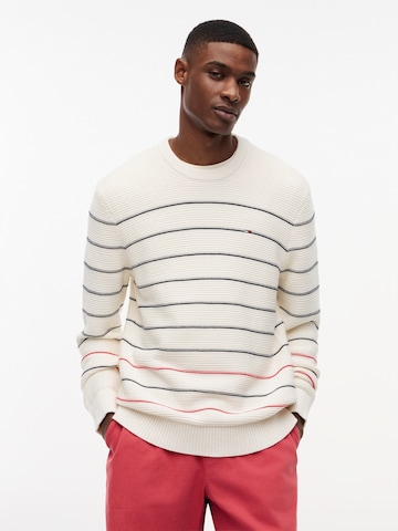 Tommy Jeans Kampsun, värv valge: eest vaates