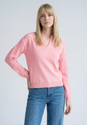 MIMO Trui in Roze: voorkant