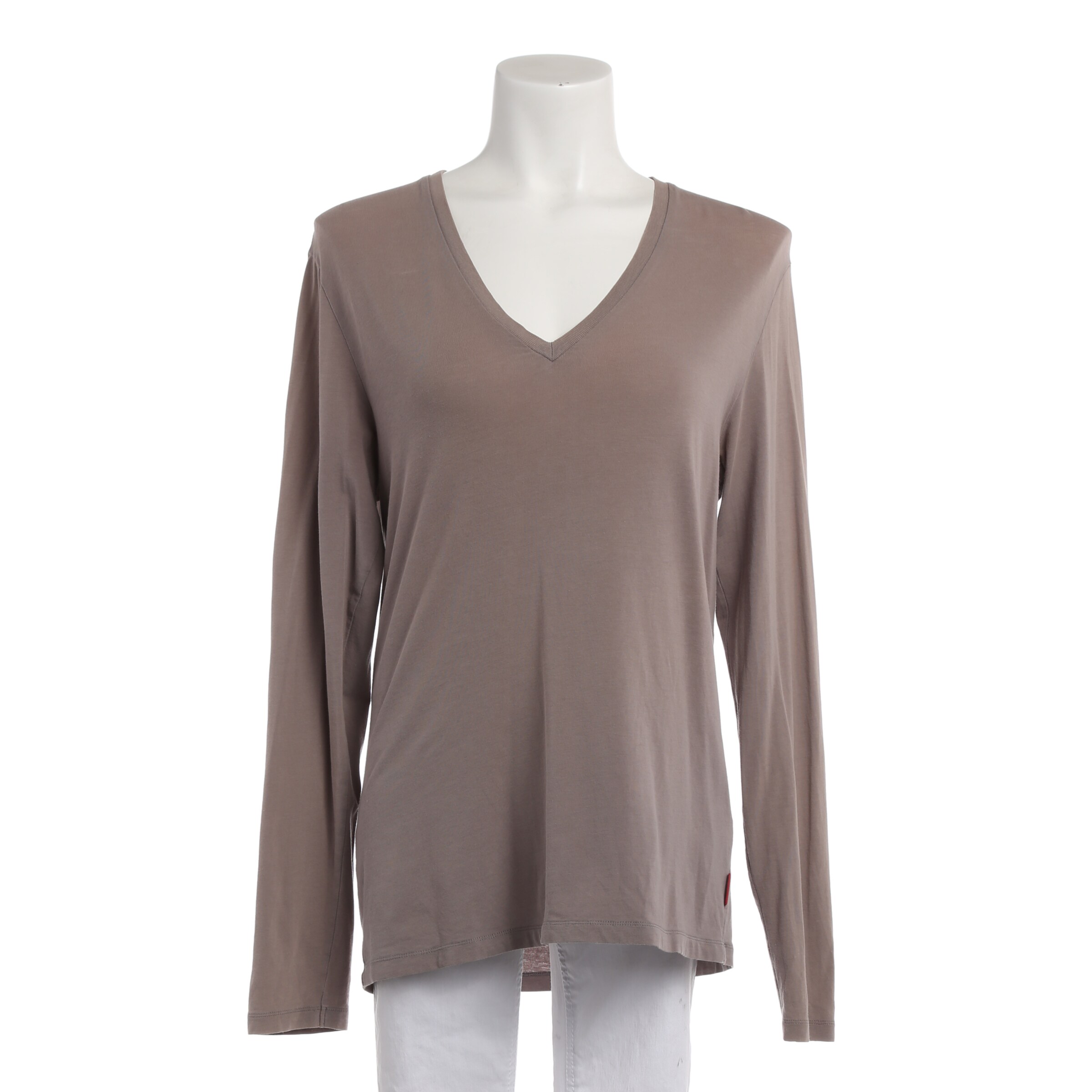 HUGO Shirt langarm M in Braun: Vorderseite