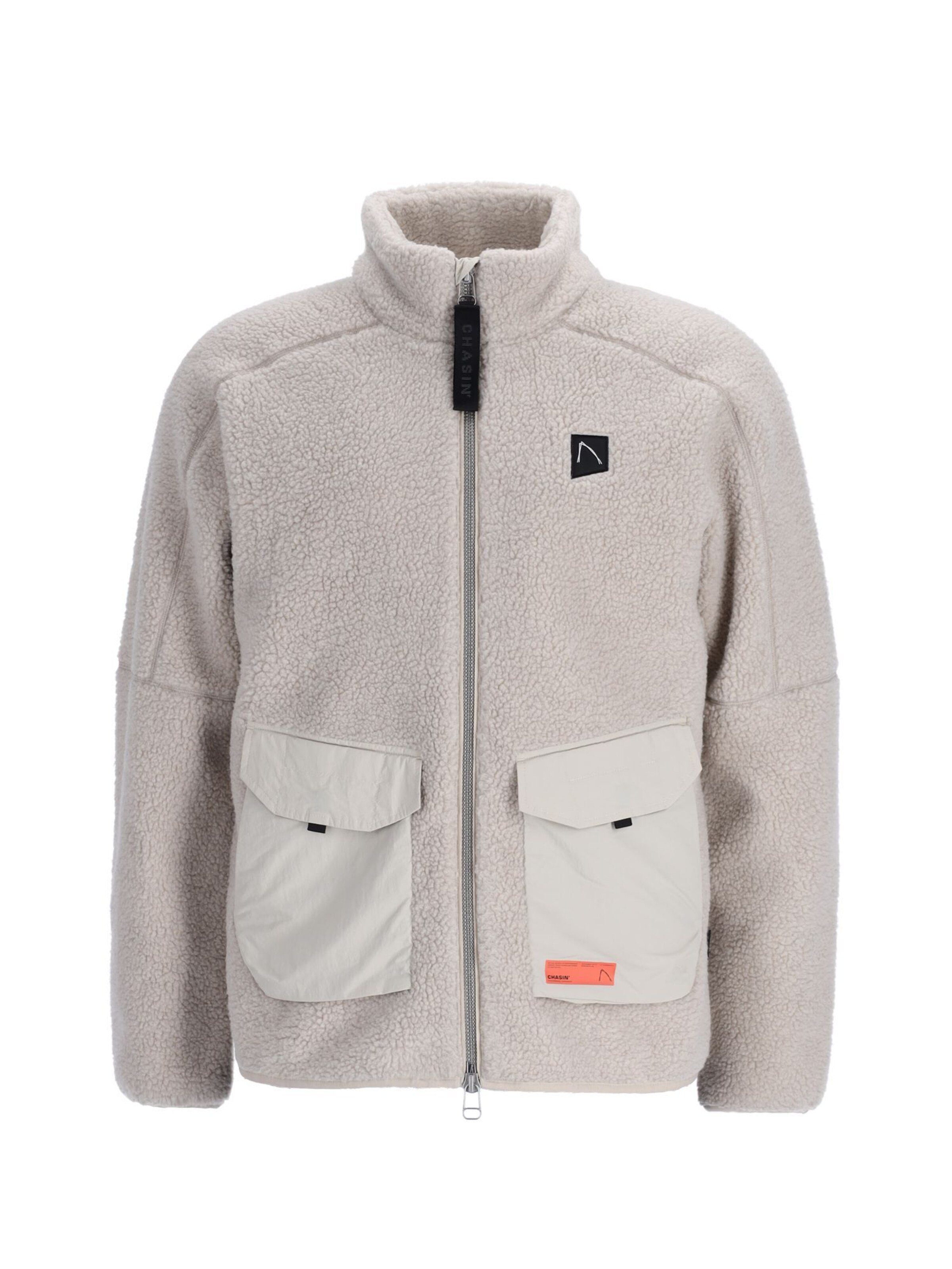 CHASIN' Functionele jas 'Paxton' in Beige: voorkant