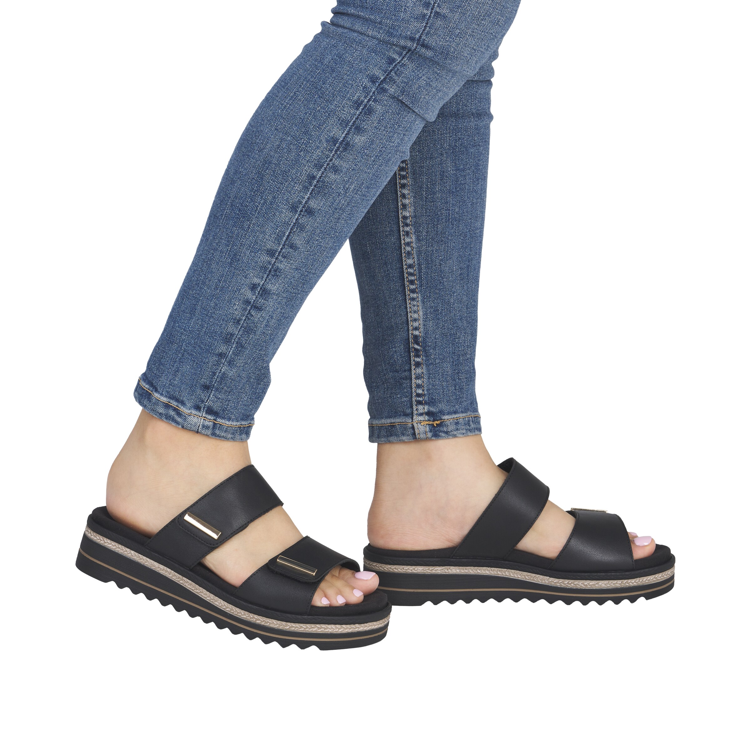 Mule REMONTE en noir : devant