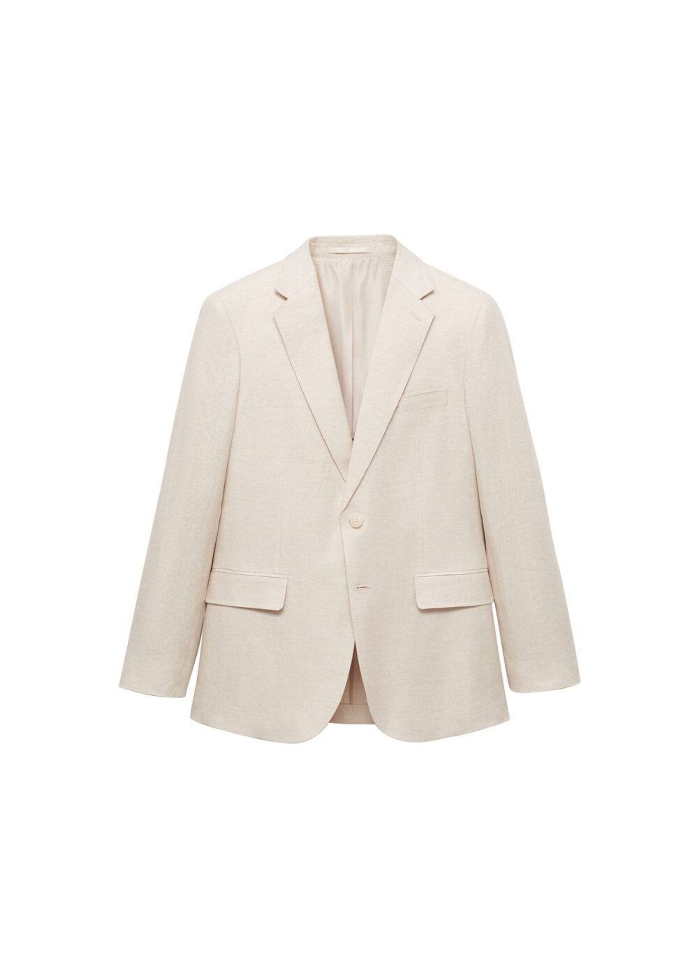 MANGO MAN Slim Fit Sakko 'Amalfi' in Beige: Vorderseite