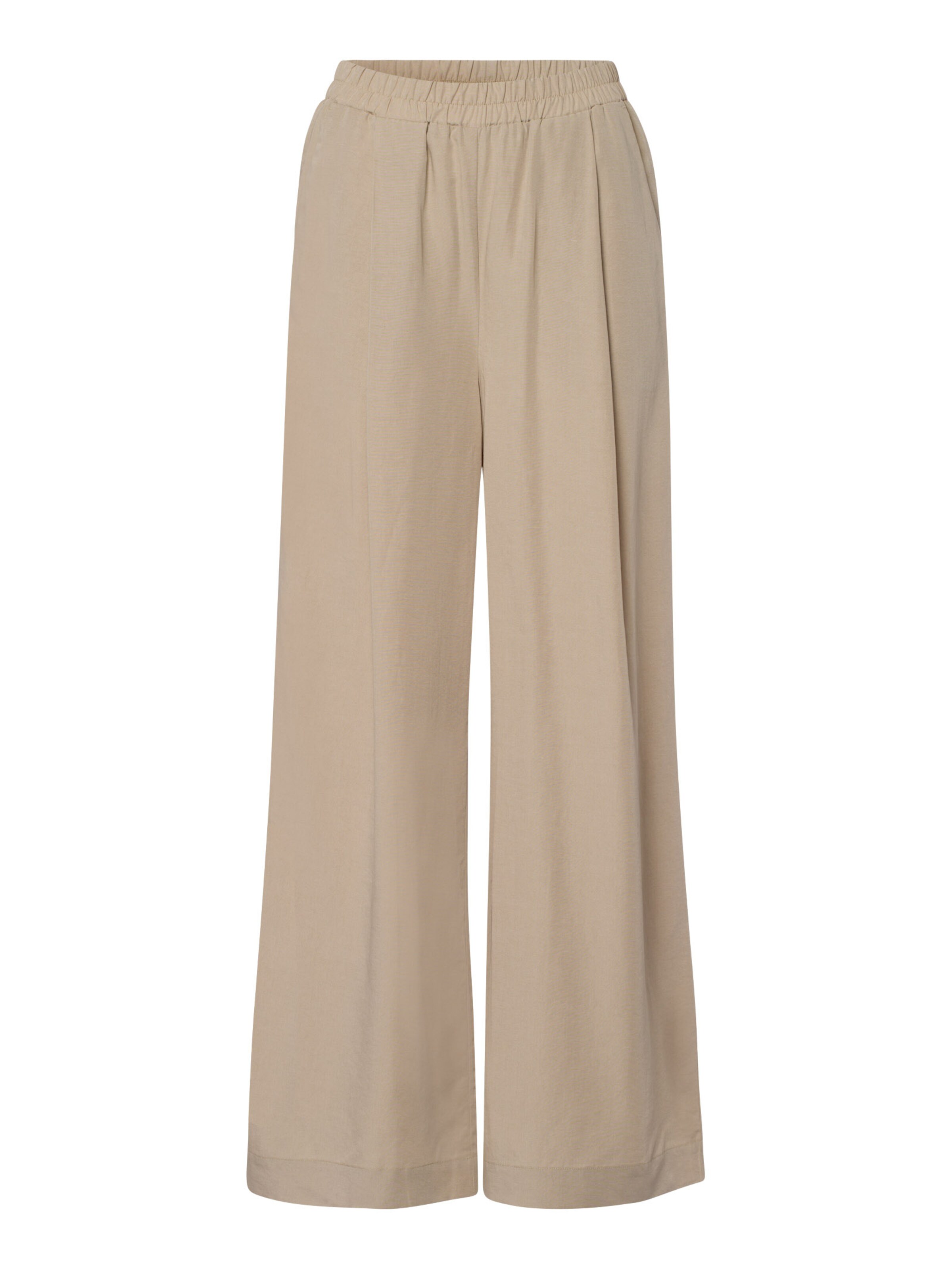 Les Lunes Wide Leg Bukser 'GEORGIA ' i beige: forside