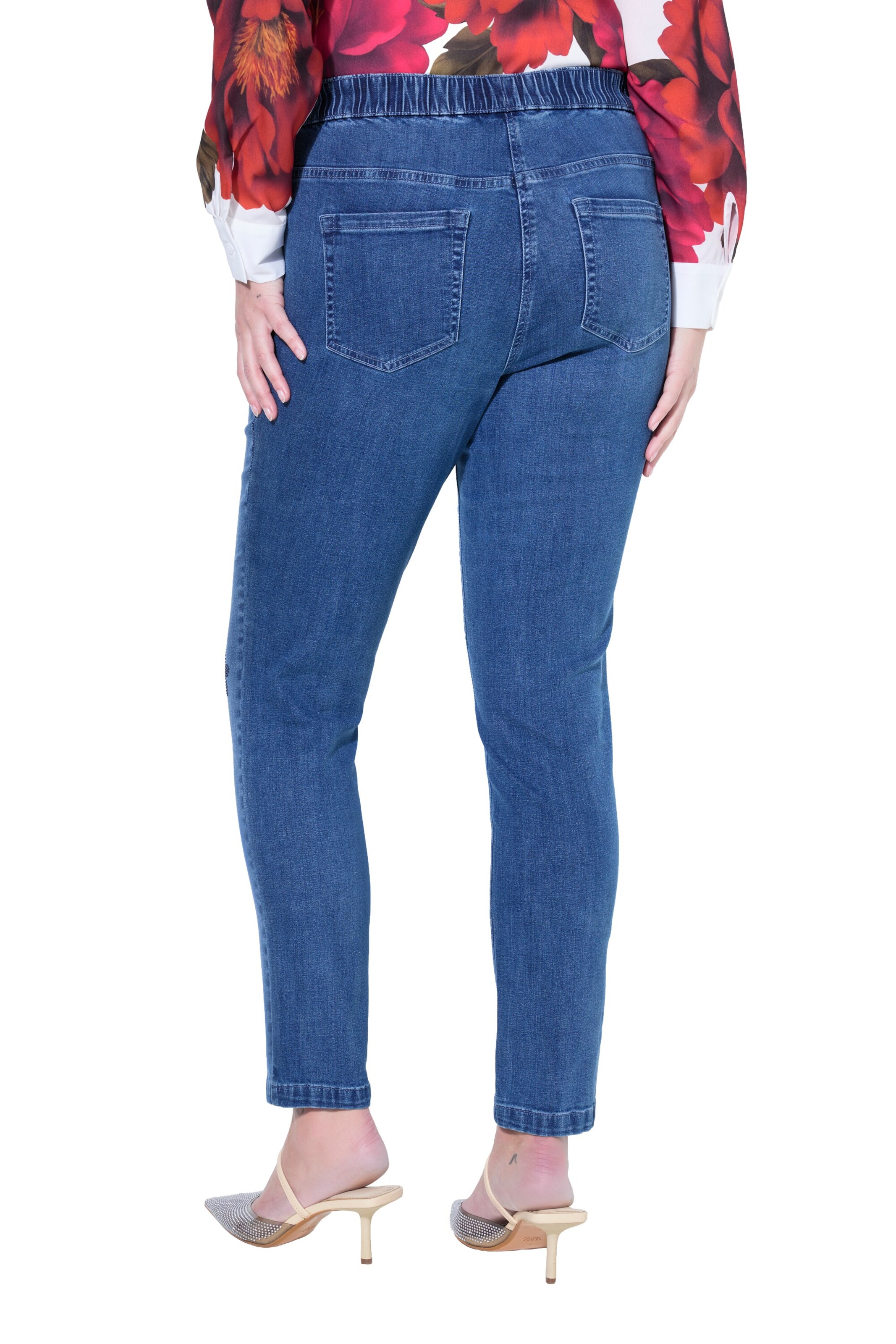 MIAMODA Skinny Jeans in Blau