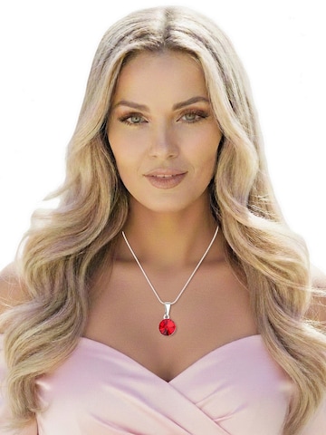 EXCLUSIVE EDITION Řetízek 'Rivoli adorned with Swarovski crystals' – červená: přední strana