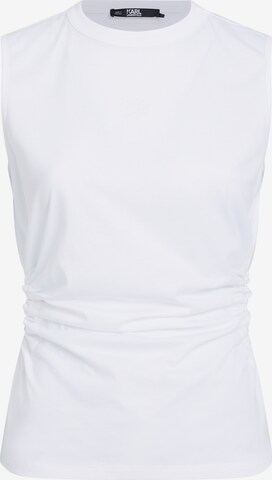 Top di Karl Lagerfeld in bianco: frontale