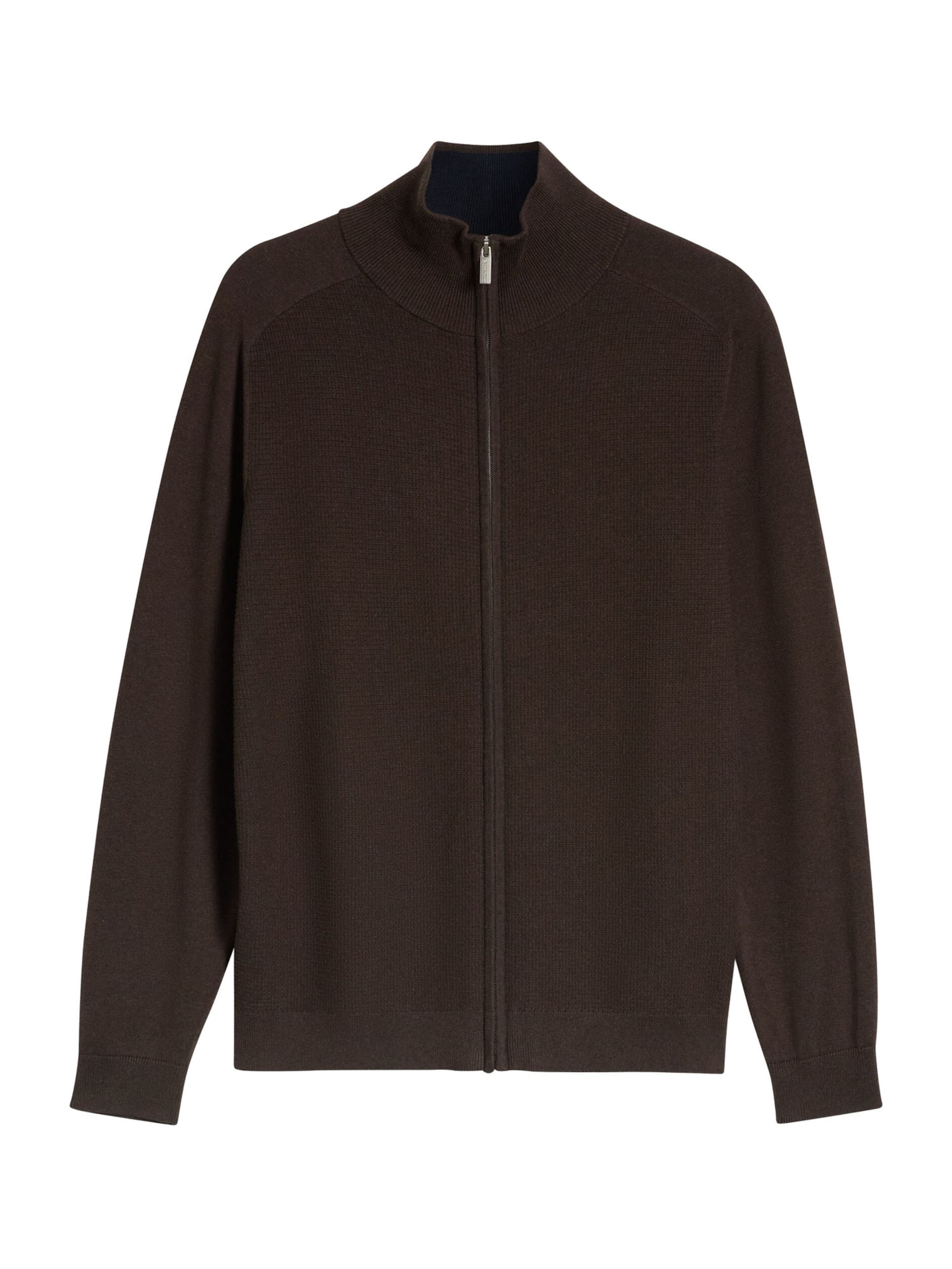 TOM TAILOR Cardigan i S i mørkebrun, Produktvisning