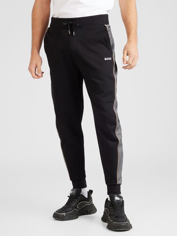 BOSS Tapered Broek in Zwart: voorkant