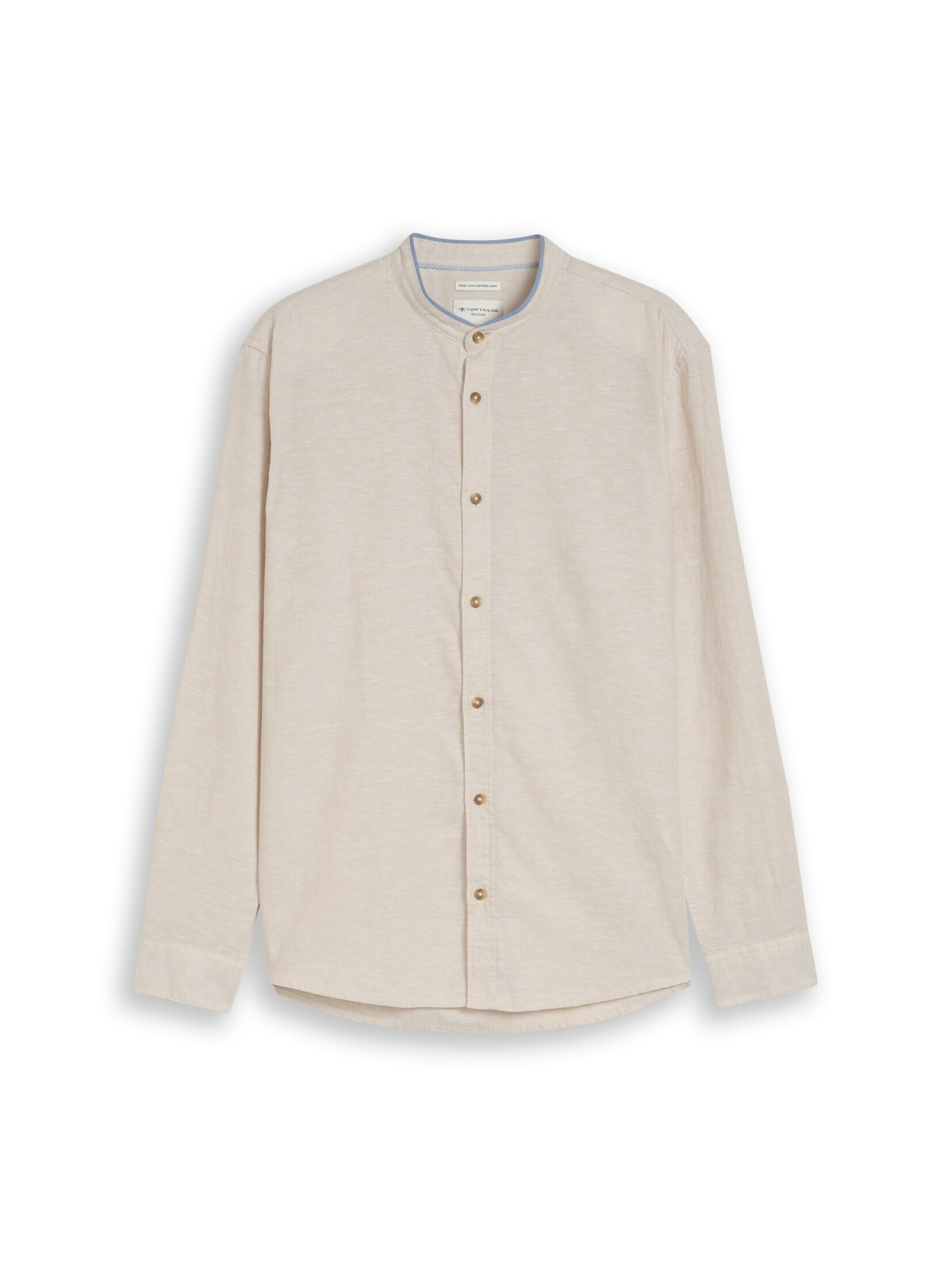 TOM TAILOR Button Up Shirt in Beige, Item view