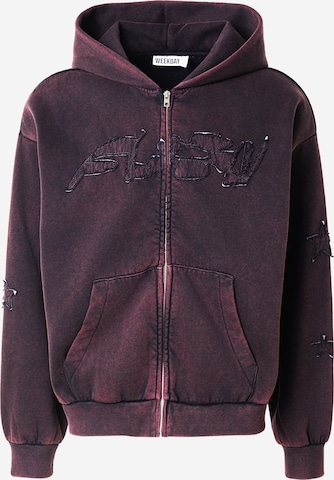 purpurinė WEEKDAY Džemperis: priekis