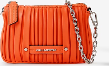 Borsa a spalla di Karl Lagerfeld in arancione: frontale