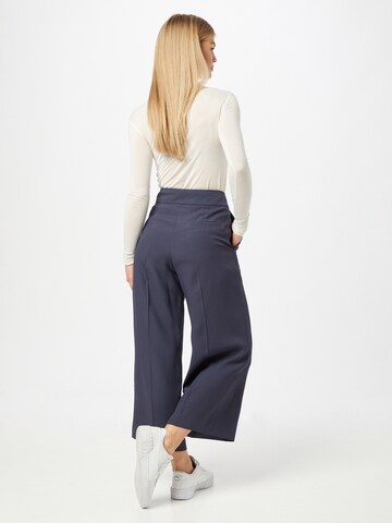 HUGO Wide Leg Hose 'Halasa' in Blau