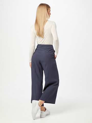 HUGO Red Wide leg Pleated Pants 'Halasa' in Blue